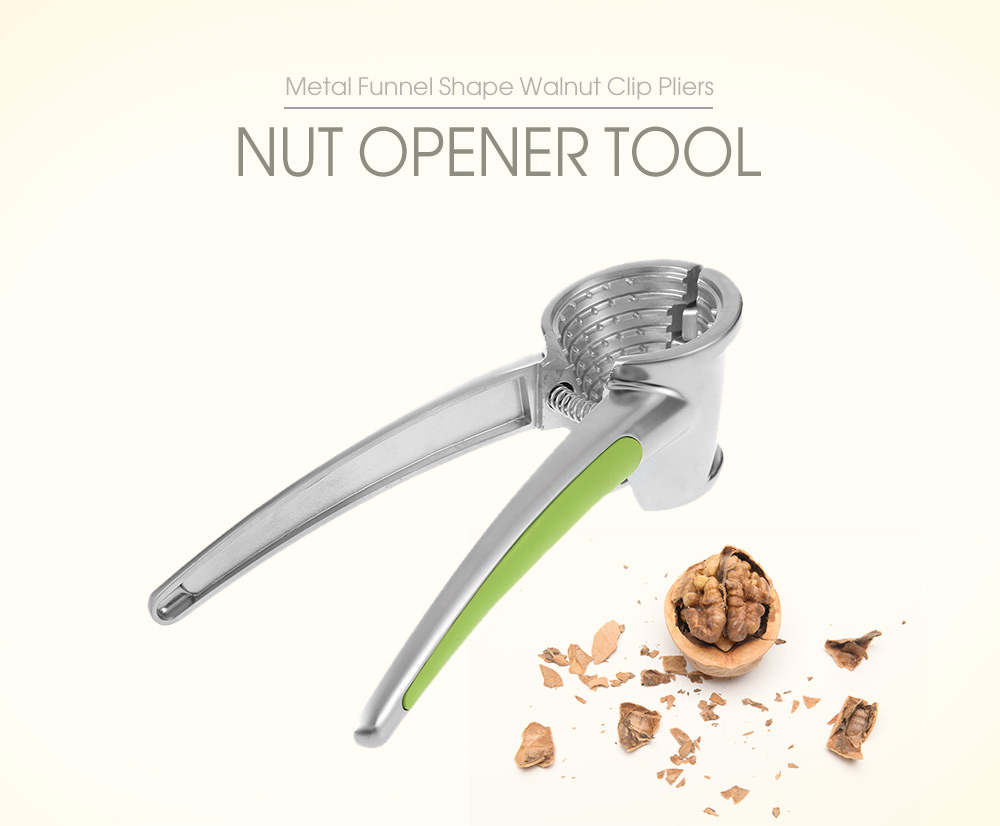Funnel Shape Walnut Clip Pliers Nut Opener Tool