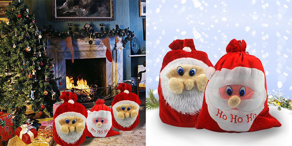 Creative Christmas Decorations Supplies Big Candy Bag 1PC