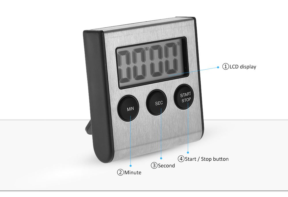 Digital LCD Cooking Timer Count Down Clock