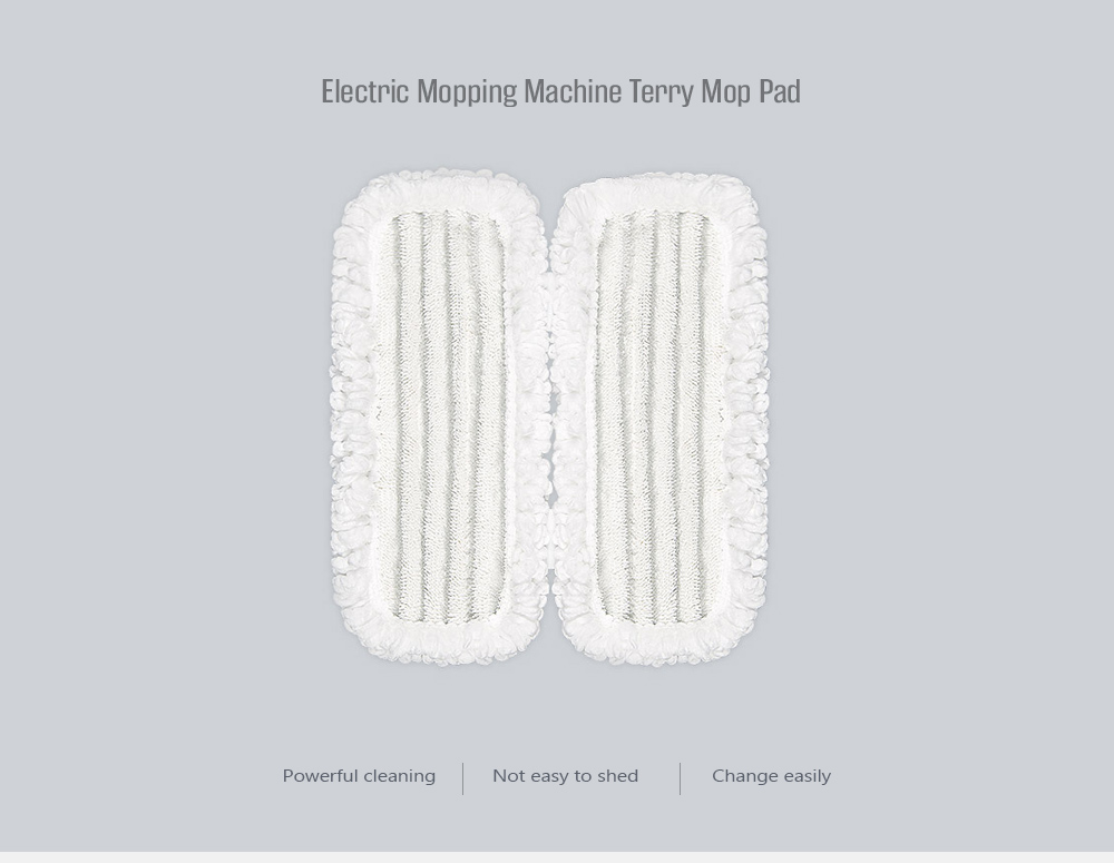 Electric Mopping Machine Terry Mop Replacement Head 2PCS