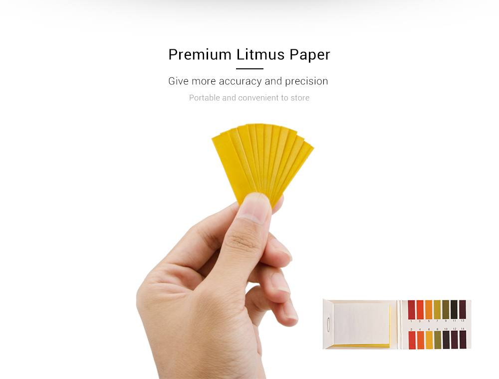 1 - 14 pH Paper Strips Universal Indicator Test Kit 80pcs / Box