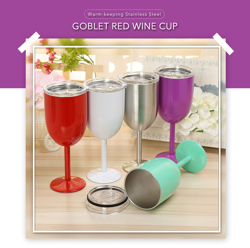 Creative Stainless Steel Goblet Red Wine Cup
