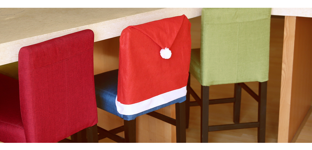 Yeduo Hort Santa Claus Hat Chair Covers Christmas Dinner Table Party