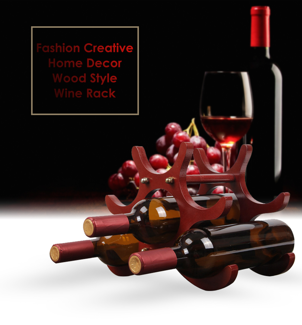 Creative Home Decor Wood Style Wine Rack