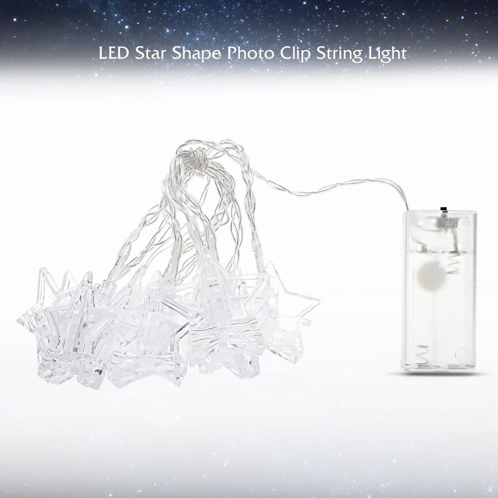 1.5M LED Star Shape Photo Clip String Light Decoration Lighting Chains