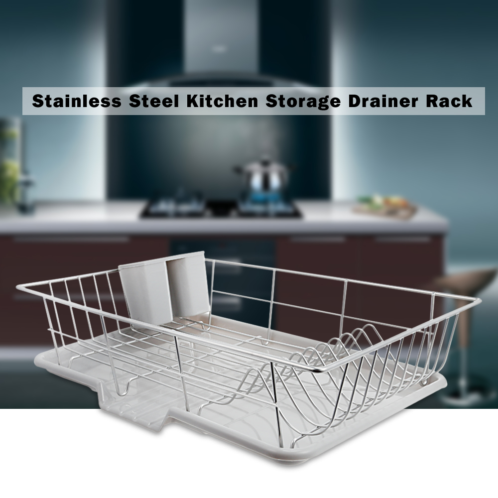 Stainless Steel Kitchen Utensil Drainer Rack