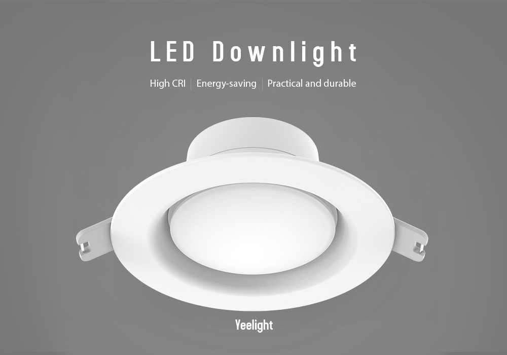 Yeelight 5W 4000K 400lm LED Ceiling Recessed Downlight 220V