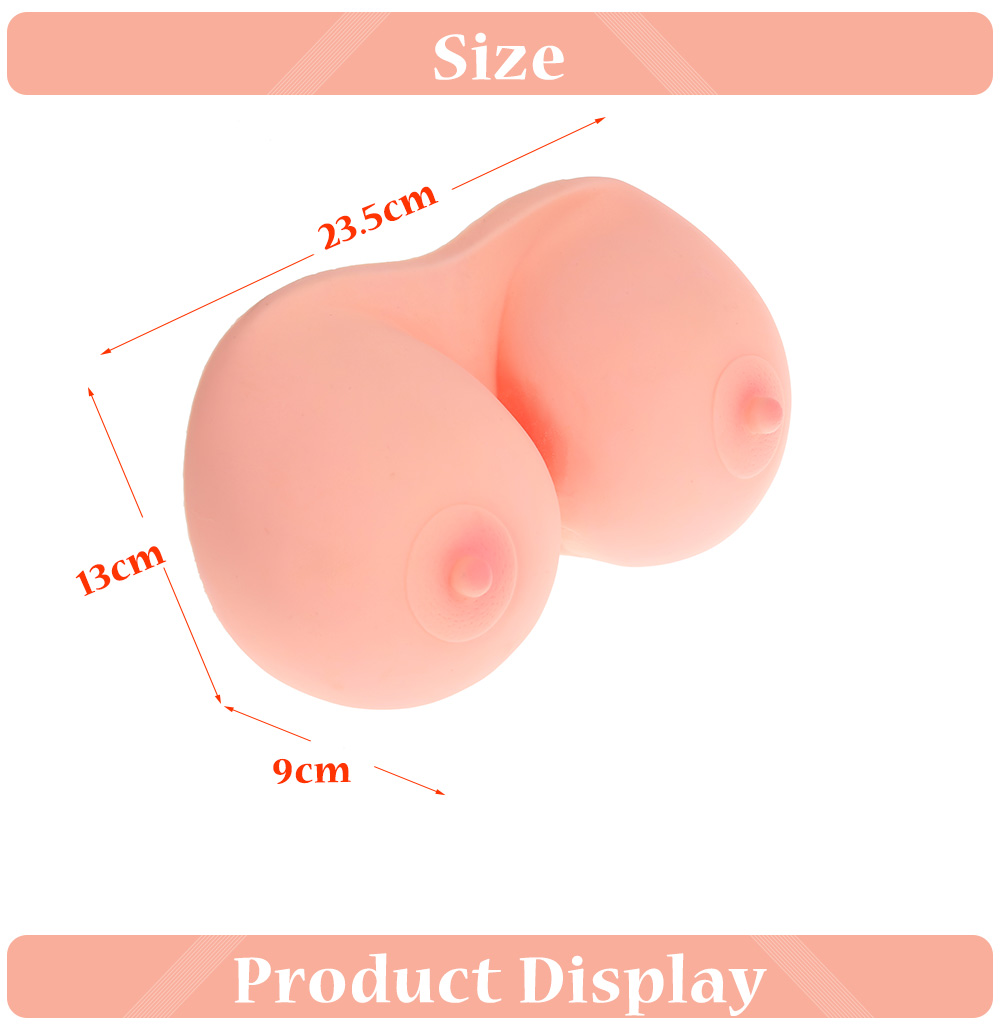 Creative Breast Shape Soap Liquid Dispenser Lotion Bottle