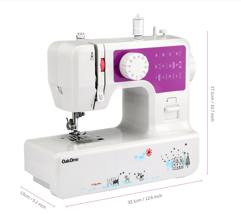JG - 1602 Household Sewing Machine with 12 Different Stitches