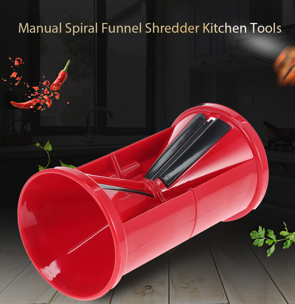 Kitchen Manual Spiral Funnel Shredder