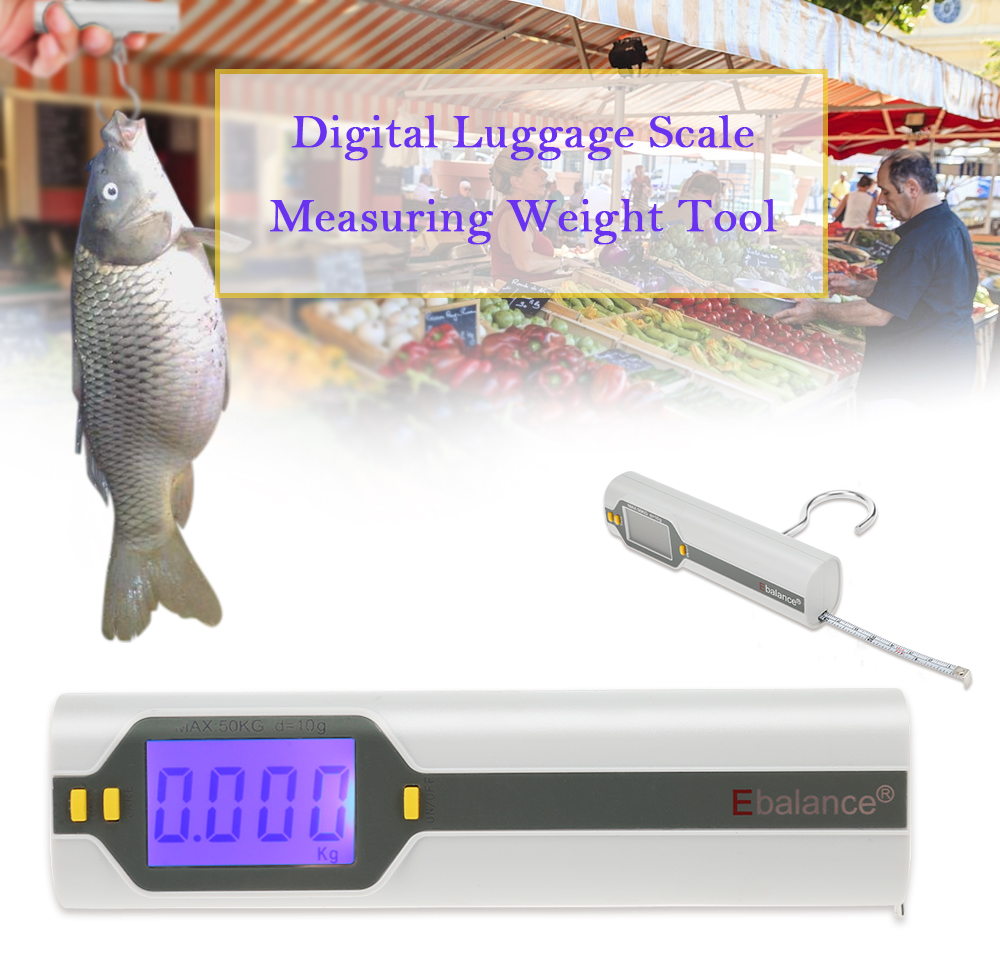 Ebalance Digital Luggage Scale Measuring Weight Tool 50KG