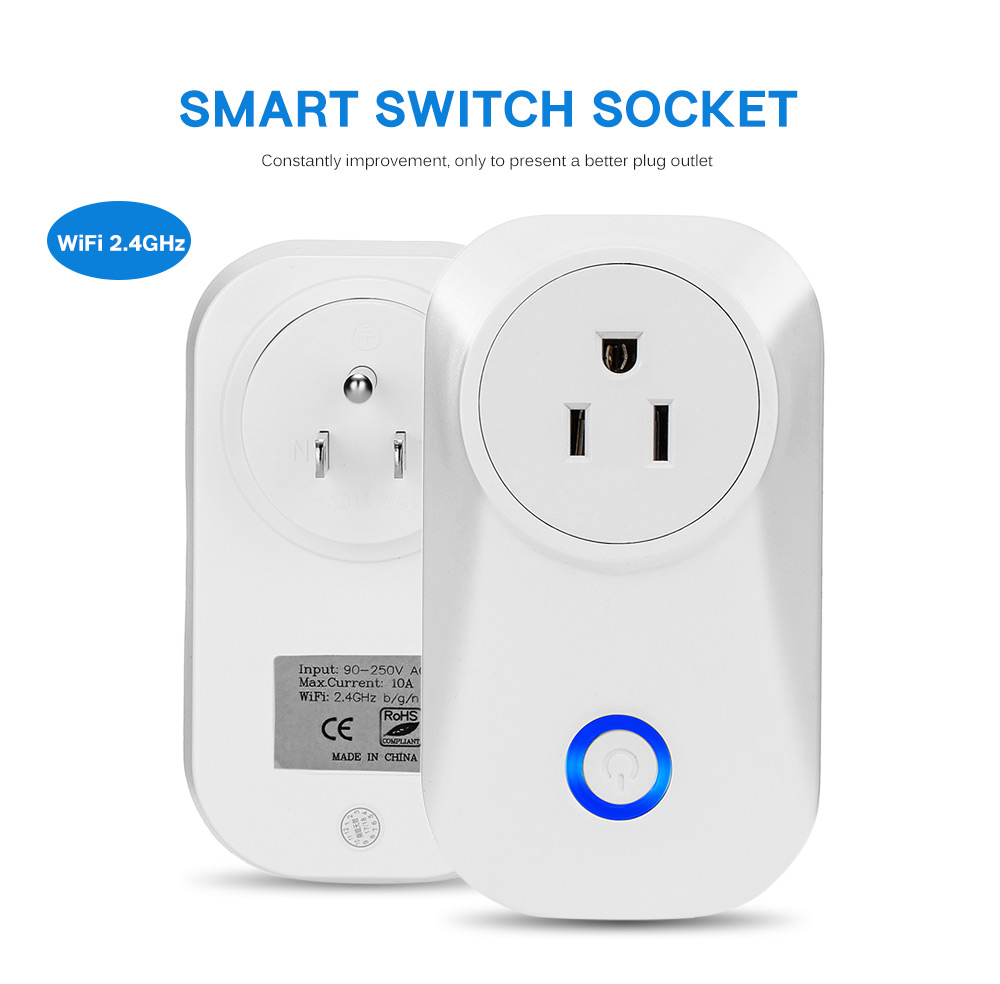 PS - 16 Timing Smart Switch Socket Wireless US WiFi Phone Remote Repeater AC Plug Outlet