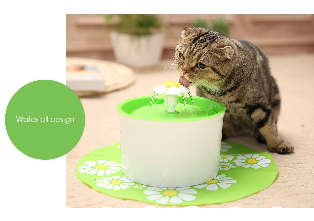 Little Pet Fountain Automatic Cat Dog Kitten Water Drinking Bowl Drink Dish Filter