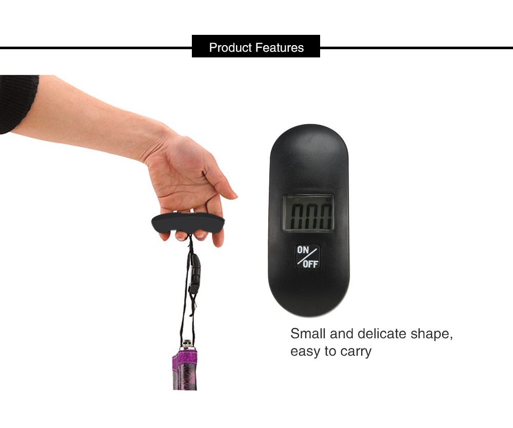 LCD Display Portable Luggage Scale 40kg