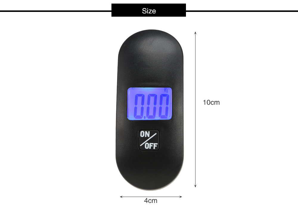 LCD Display Portable Luggage Scale 40kg