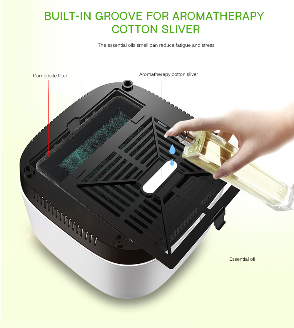 Air Purifier / Cleaner Desktop Anion Sterilization with Flowerpot Remove Cigarette Smoke Odor Smell Bacteria