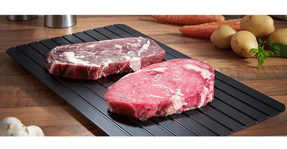 Household Aluminum Easy Defrosting Meat Tray