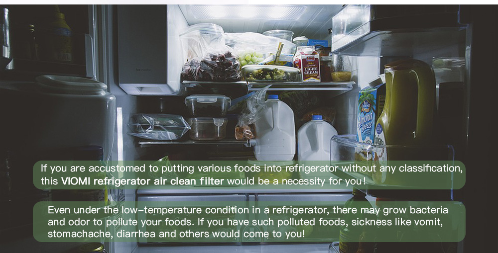 VIOMI Herbaceous Sterilization Eradicate Odor Refrigerator Air Clean Facility Filter