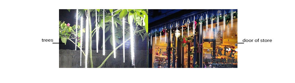 SUPli LED Meteor Shower Lights for Holiday Valentine Wedding Party Decoration
