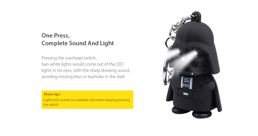 Brelong Music-making Cartoon Keychain with LED Pendant Night Light