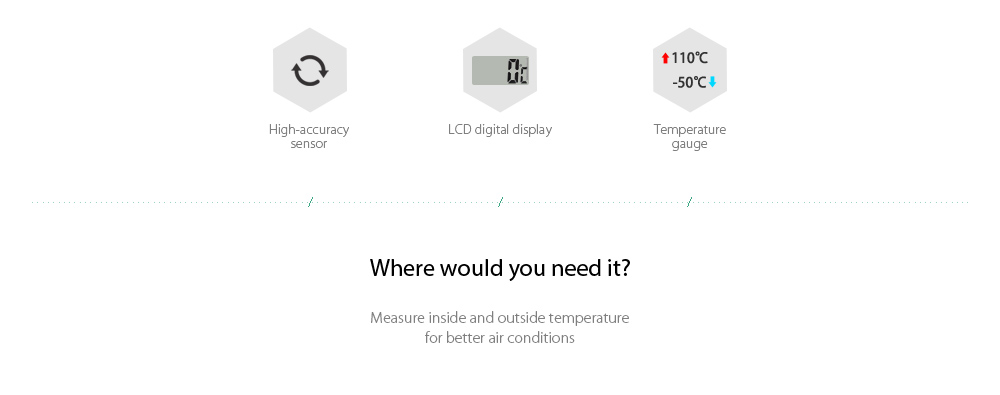 Mini LCD Digital Thermometer Temperature Indoor Convenient Sensor Meter