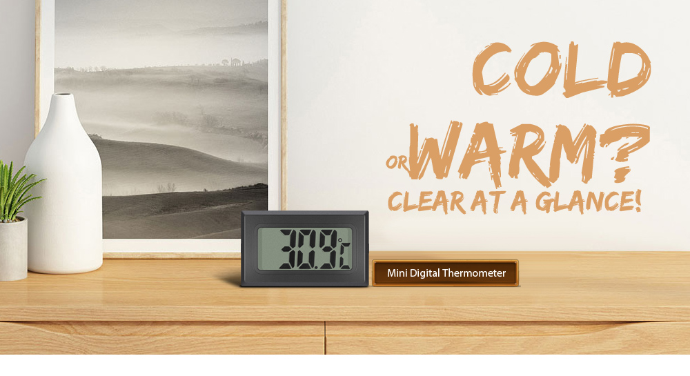 Mini LCD Digital Thermometer Temperature Indoor Convenient Sensor Meter