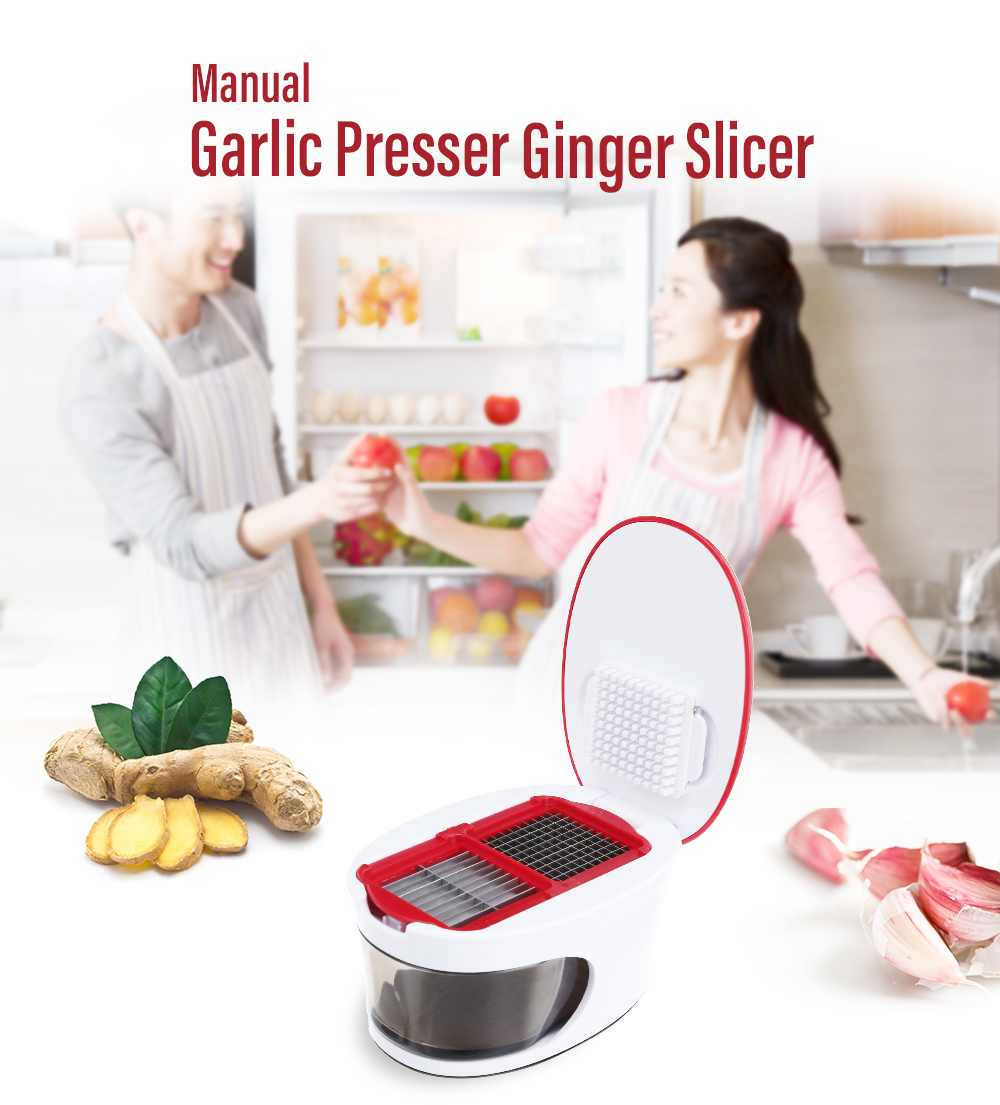 Multi-functional Garlic Presser Ginger Slicer