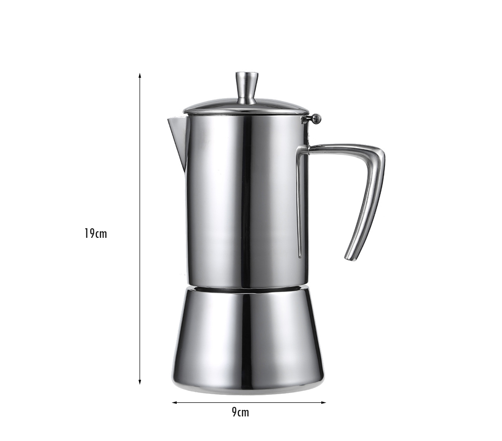Stainless Steel Stove Mocha Coffee Maker Pot