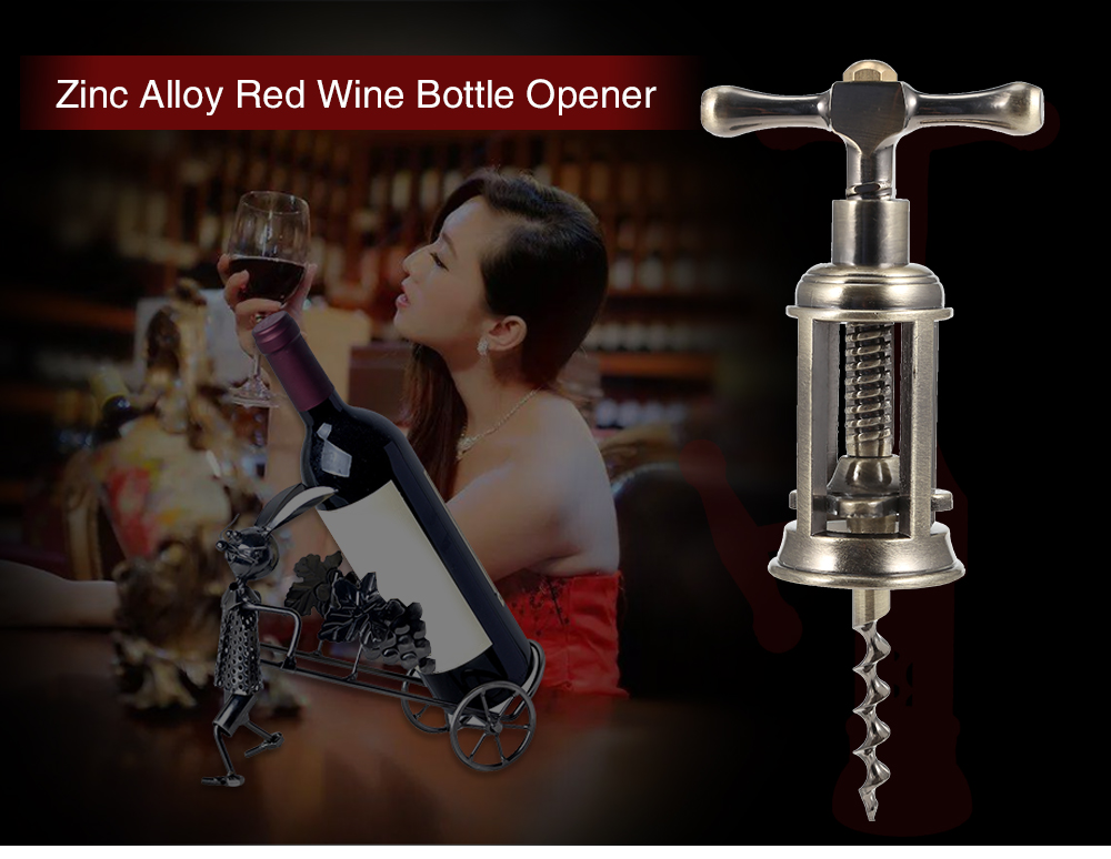 Creative Zinc Alloy Red Wine Bottle Opener