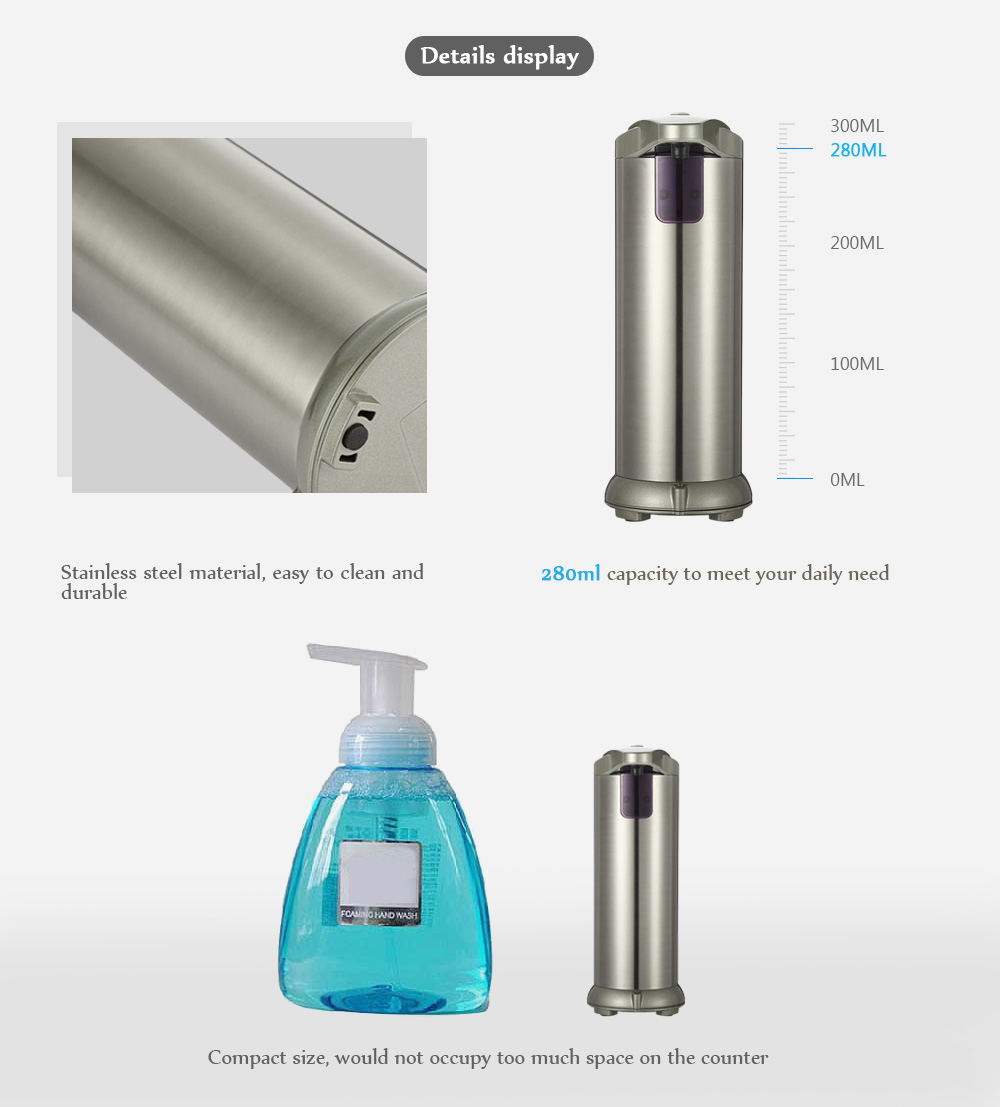 Smart Contactless Liquid Soap Dispenser Waterproof Base Automatic Infrared Motion Sensor