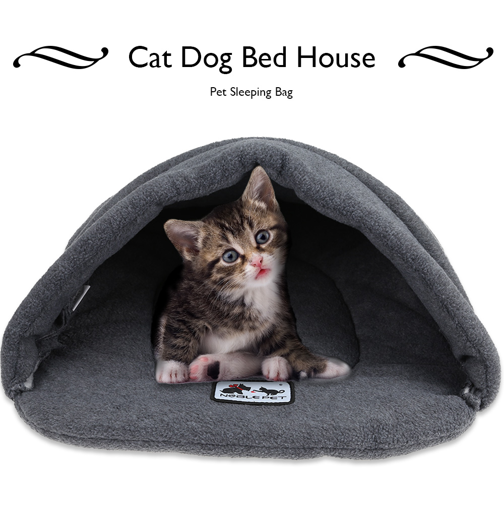Soft Warm Cat Dog Bed House Sleeping Bag