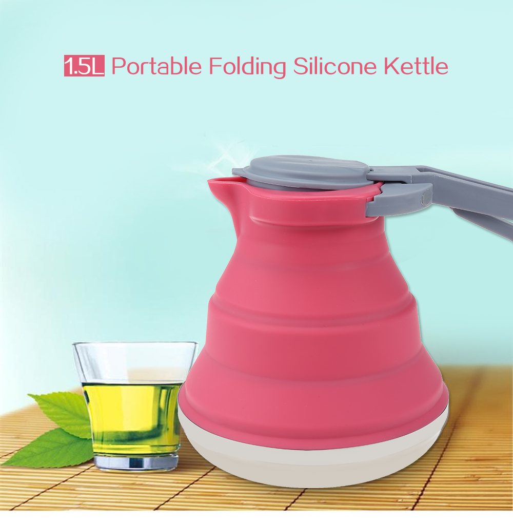 Bakers Able 1.5L Portable Folding Heat-resistant Silicone Kettle