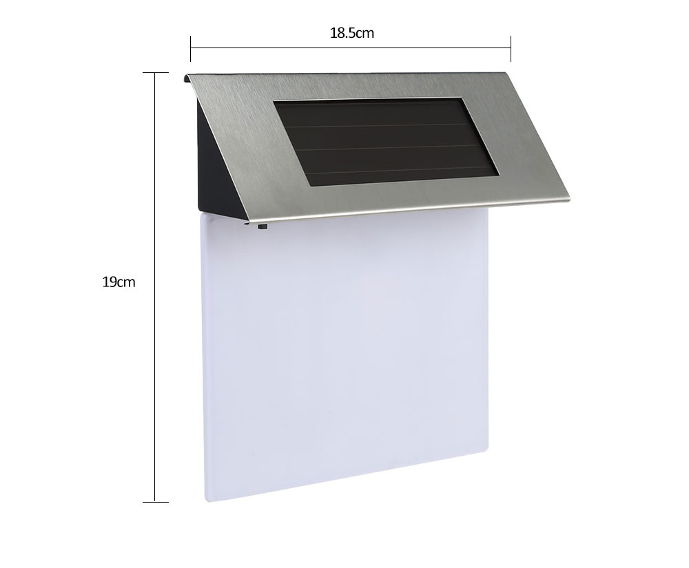 House Number Solar Power LED Doorplate Light