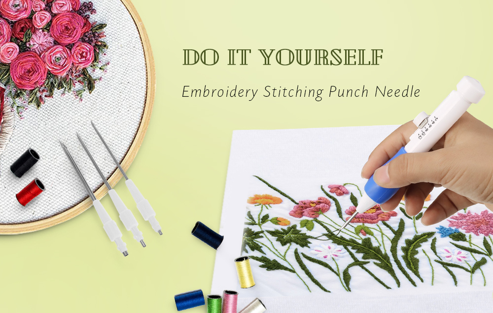 Sewing Embroidery Stitching Punch Needle Kits
