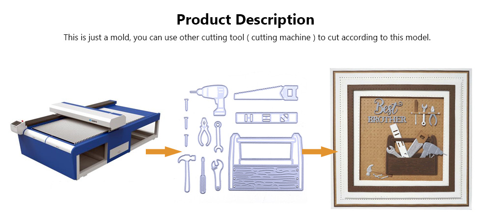 Tools Patterns Embossing Cutting Dies for DIY Scrapbook Album Paper Card Making