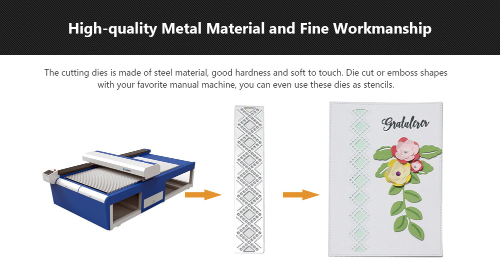 Geometric Figure Steel Embossing Cutting Dies for DIY Scrapbook Album Paper Card Making