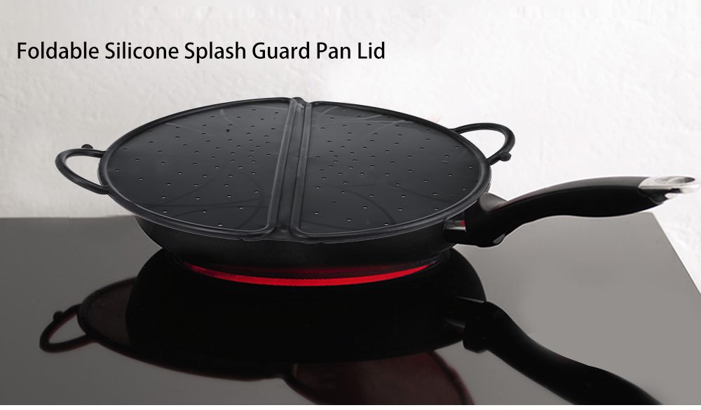 Foldable Silicone Splash Guard Pan Lid