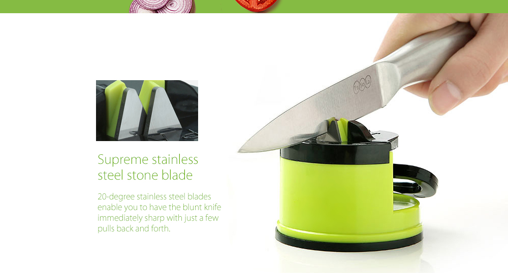 Knife Sharpener with Suction Pad Kitchen Tool
