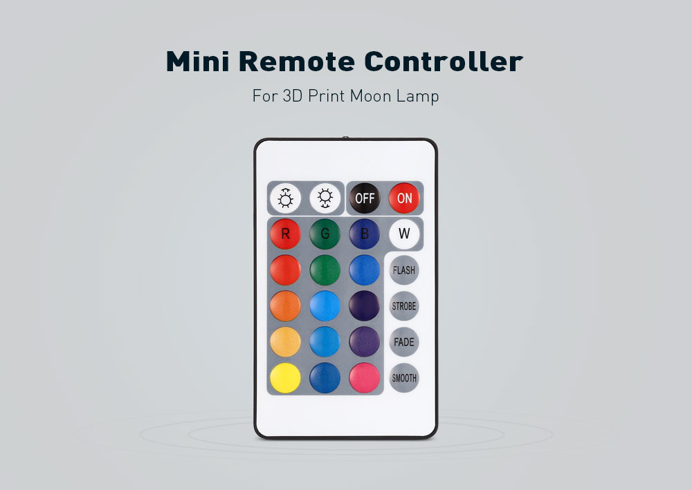 UE010 Mini Remote Controller 24 Keys for 3D Print Earth Lamp