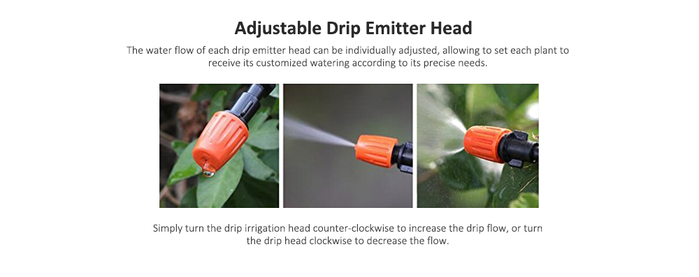 DIY Drip Irrigation Tool Kit Eco-friendly Watering System Set for Garden Plant Flower