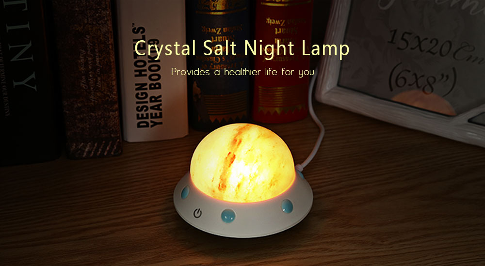 NJH - FO Crystal Salt Night Lamp Touch Control for Indoor Use