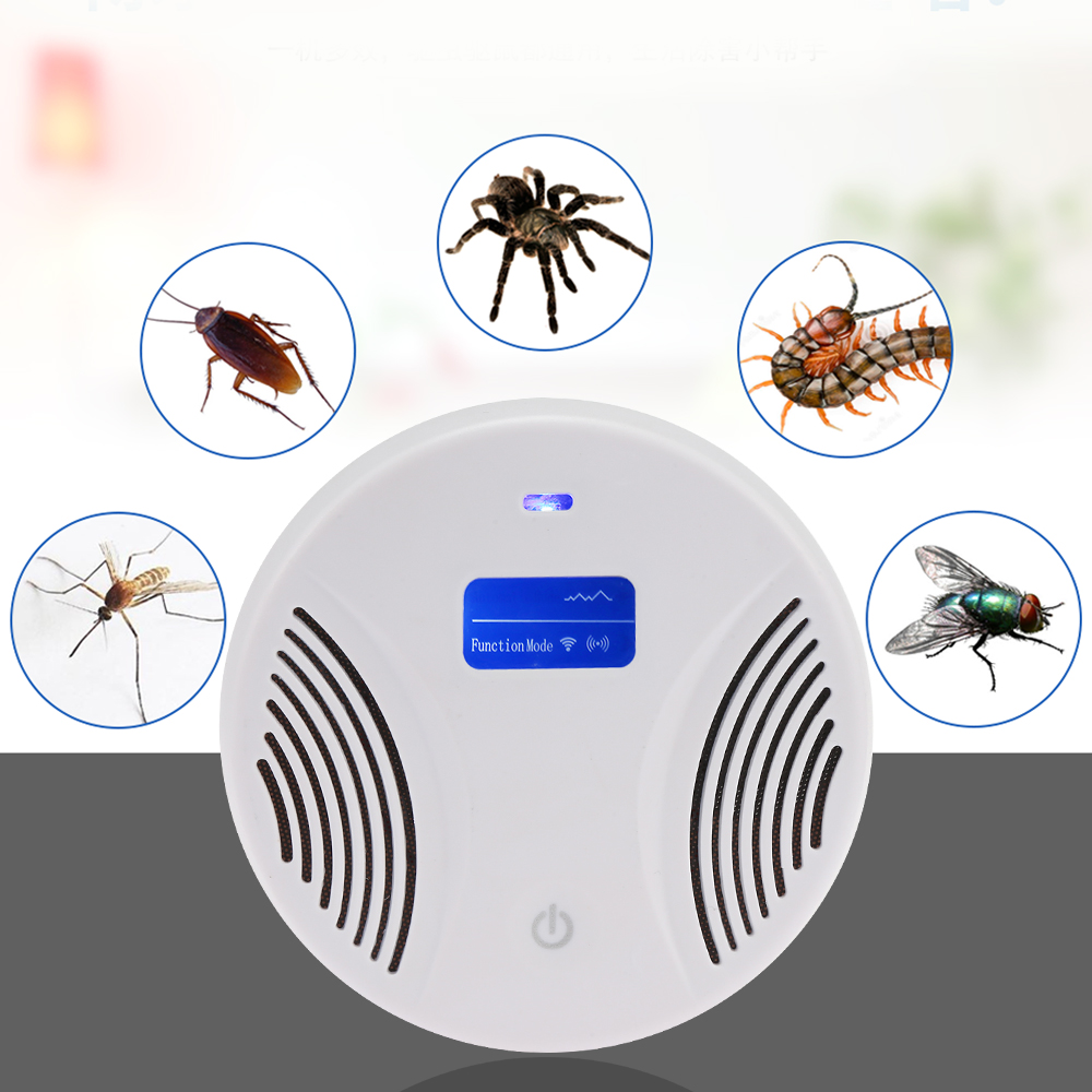 Electronic Ultrasonic Rat Mosquito Pest Repellent Repeller with LCD Screen