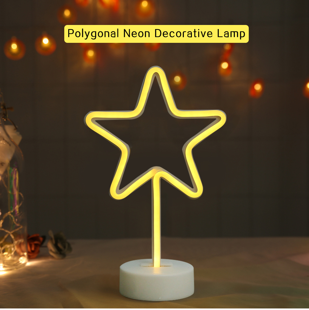 Polygonal Model Neon Decorative Lamp