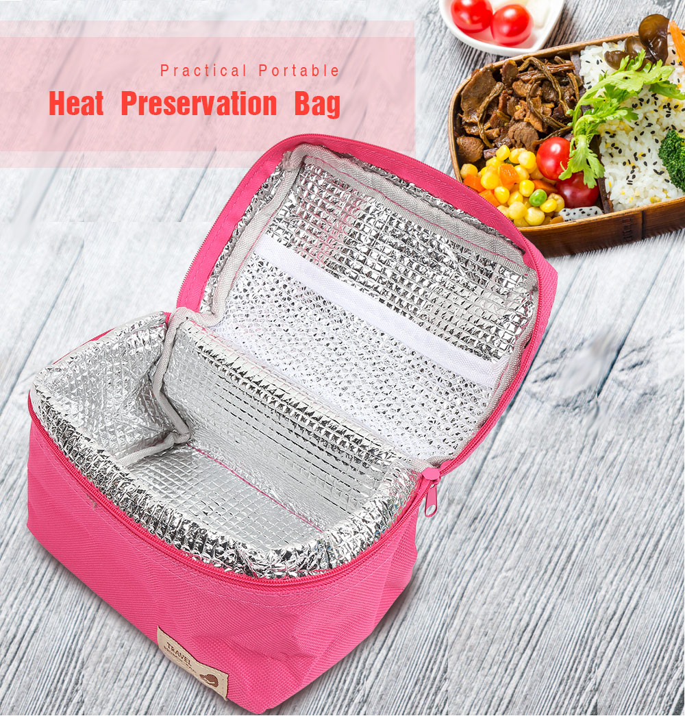 Practical Portable Heat Preservation Bag Water Resistant Lunch Box