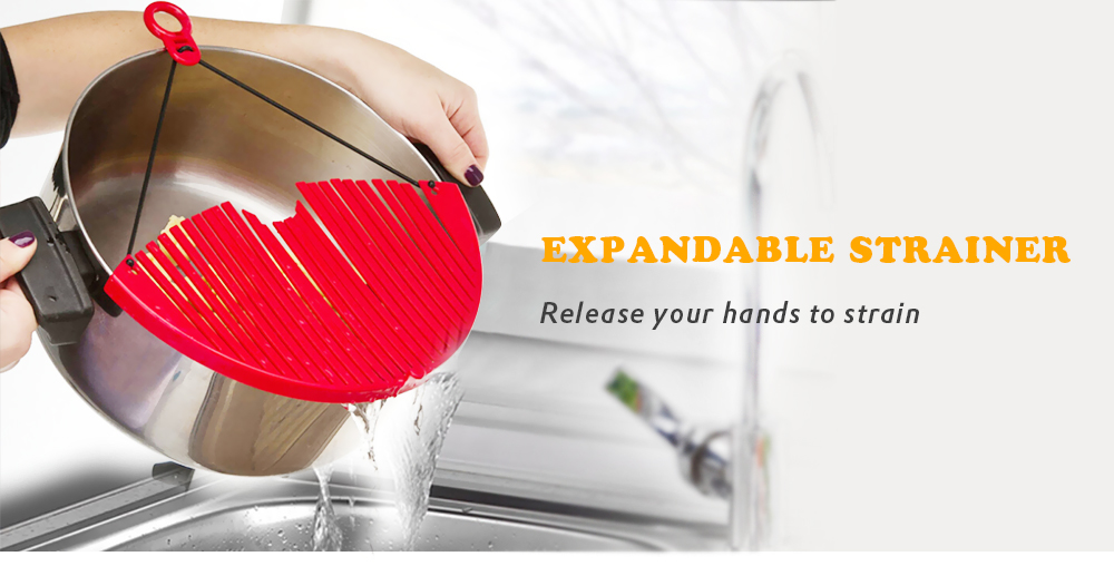Expandable Strainer Adjustable Draining Tool for Hot Pot / Bowl / Pan