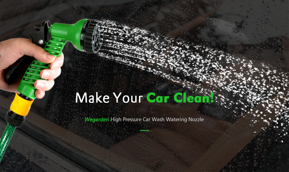 Wegarden Multifunctional 7-pattern Plastic Watering Nozzle Car Washing Garden Water Gun Spray