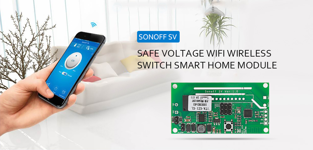 SONOFF SV Safe Voltage WiFi Wireless Switch Smart Home Module
