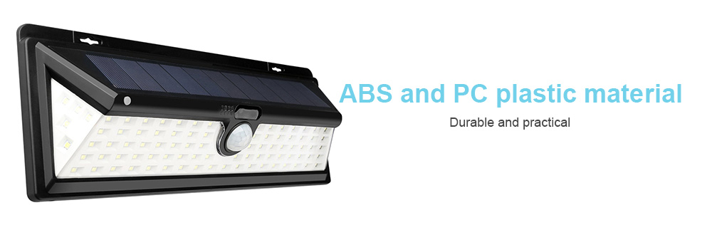 BRELONG 90-LED Three-sided Luminous Waterproof Solar Power Light Support Human Body Induction