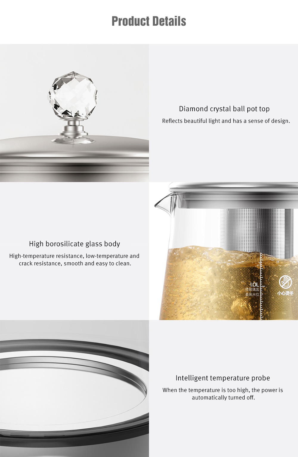 Deerma DEM - YS802 Multifunction Stainless Steel Electric Health Pot Kettle from Xiaomi Youpin