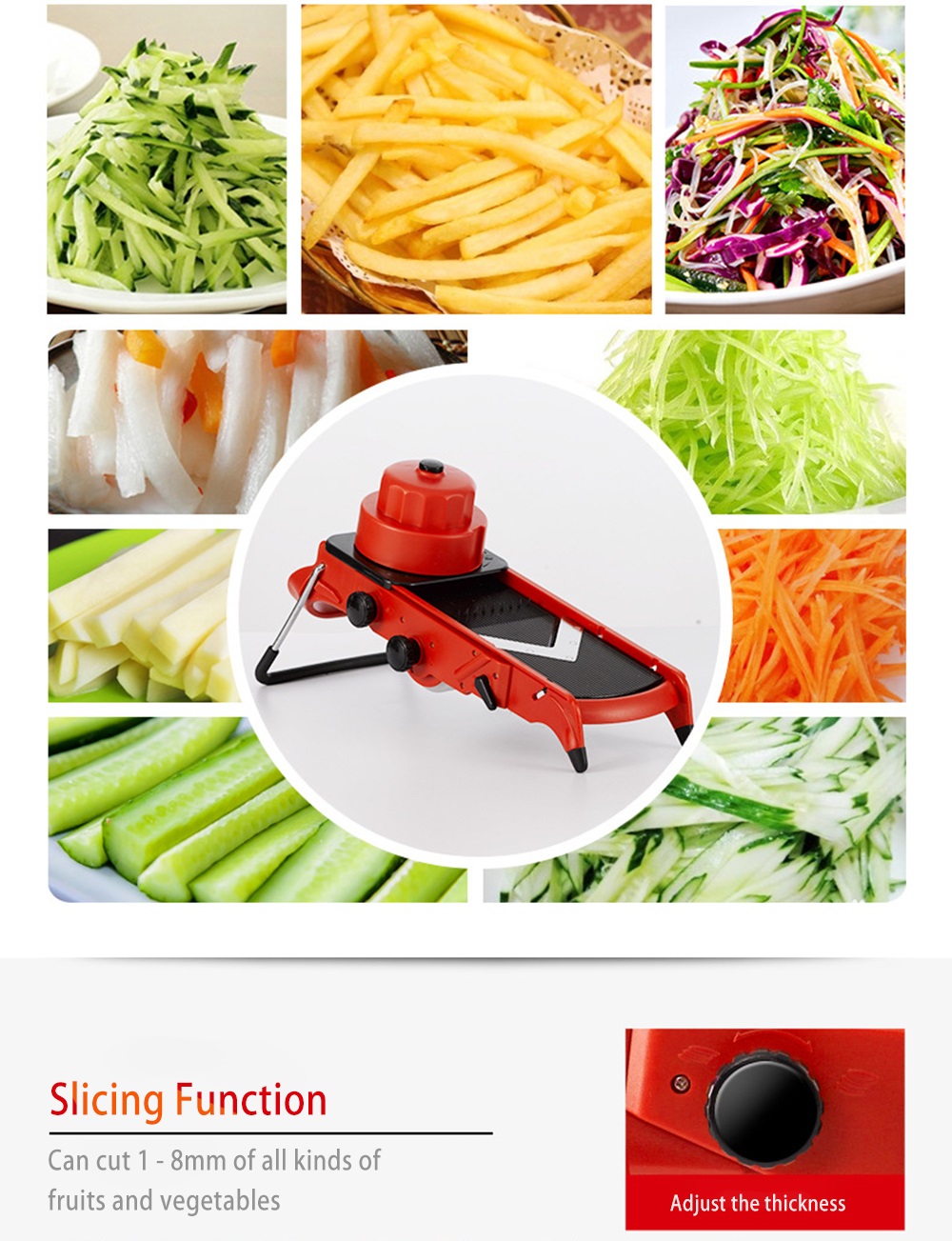 Multifunctional Fruit Vegetable Cutter Food Shredder